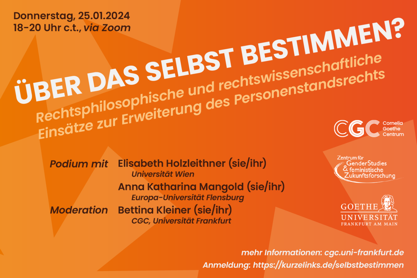 Titelbild "Über das Selbst bestimmen?"